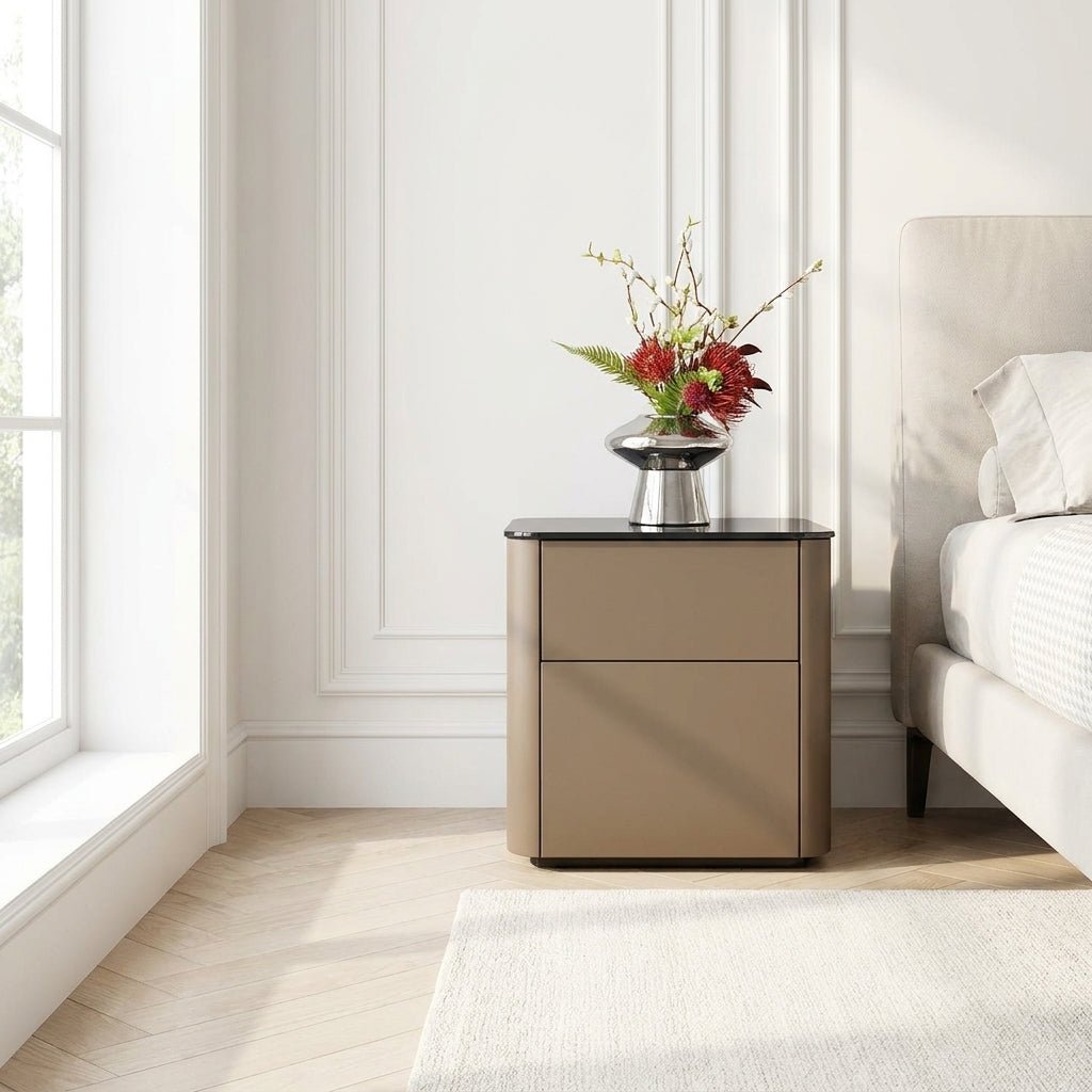 Malaga Two-Drawer Bedside Table - Altera