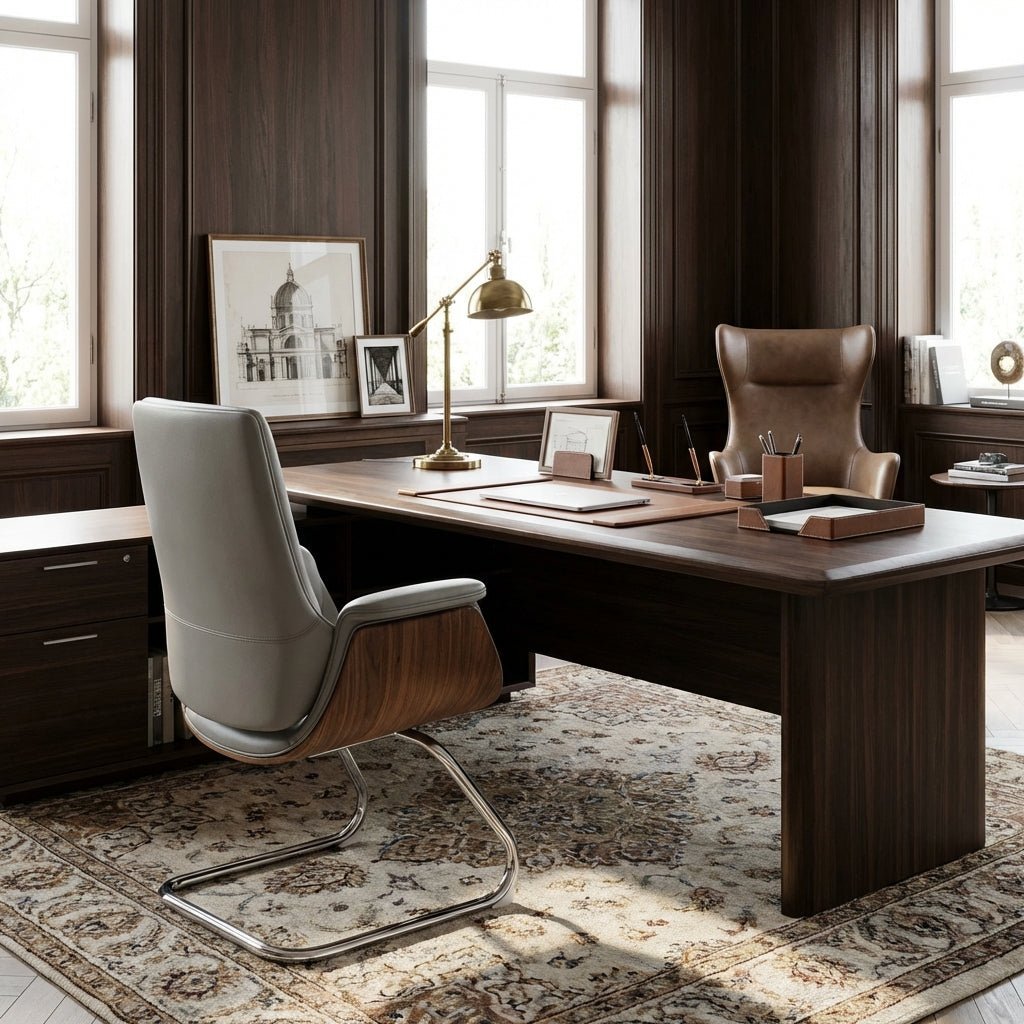 Malmö Premium Leather Visitor Chair - Altera