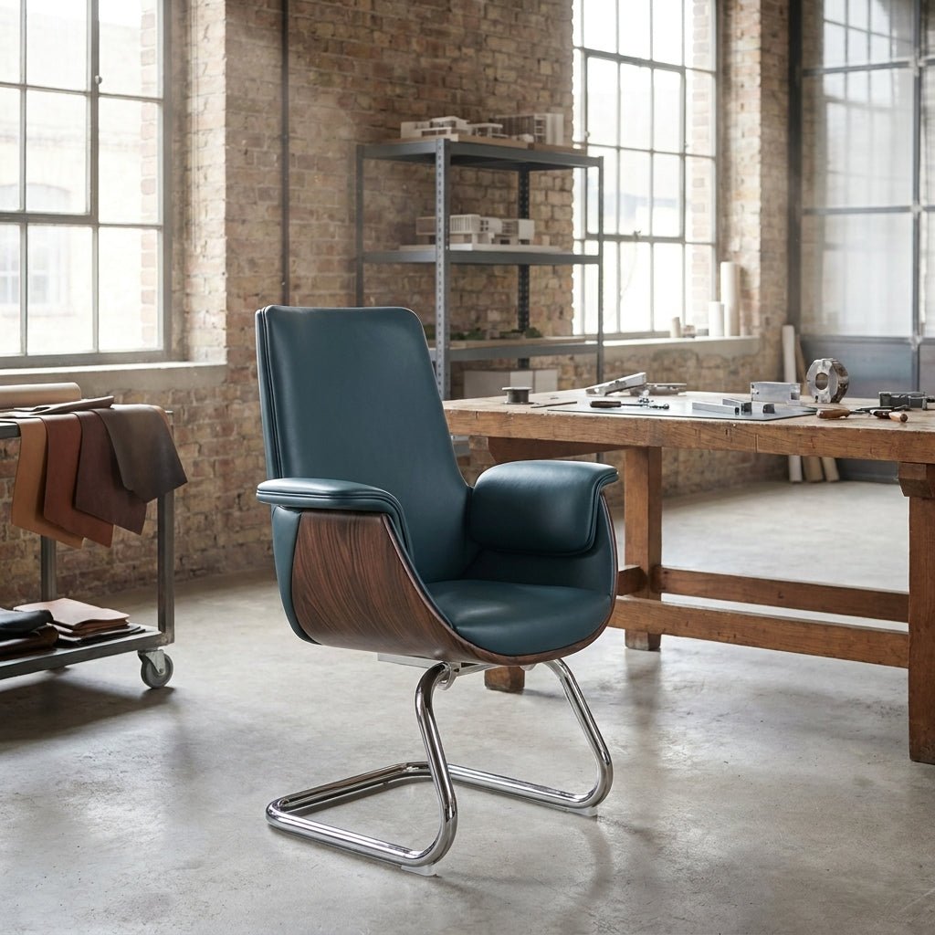 Malmö Premium Leather Visitor Chair - Altera