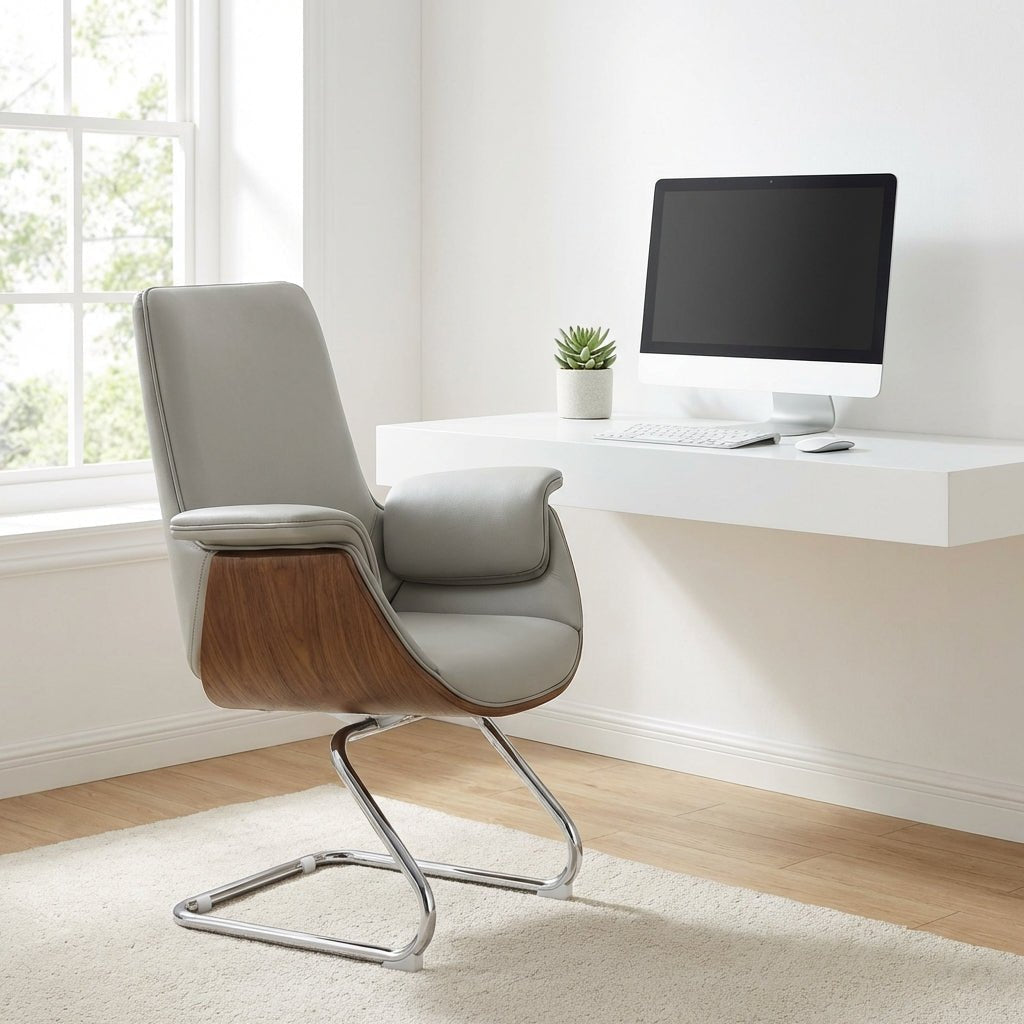 Malmö Premium Leather Visitor Chair - Altera