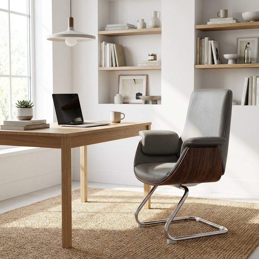 Malmö Premium Leather Visitor Chair - Altera