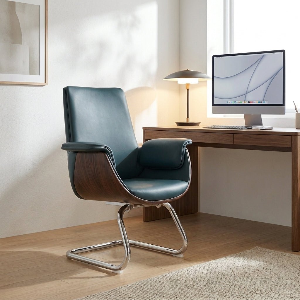 Malmö Premium Leather Visitor Chair - Altera