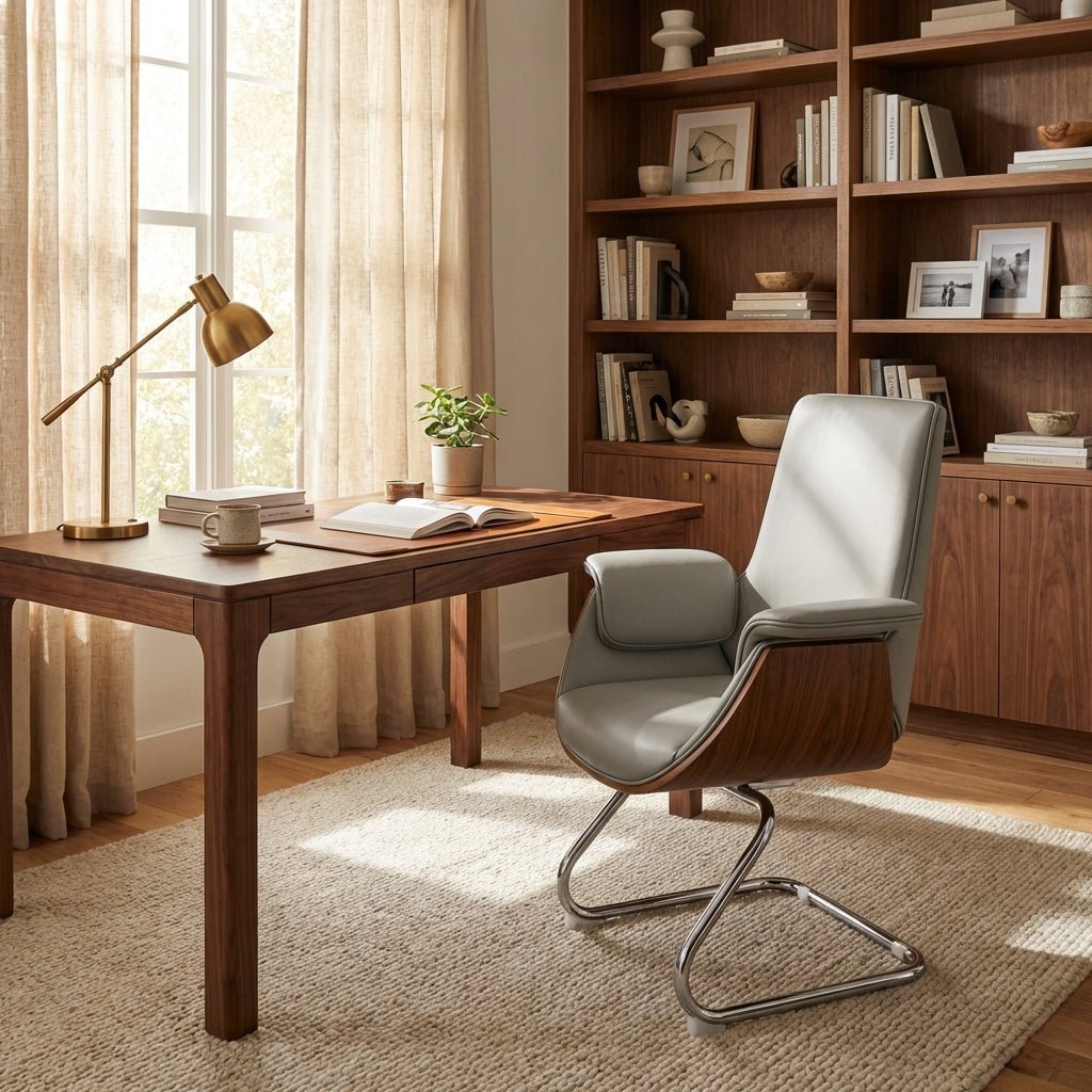 Malmö Premium Leather Visitor Chair - Altera