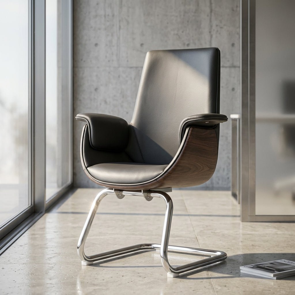 Malmö Premium Leather Visitor Chair - Altera