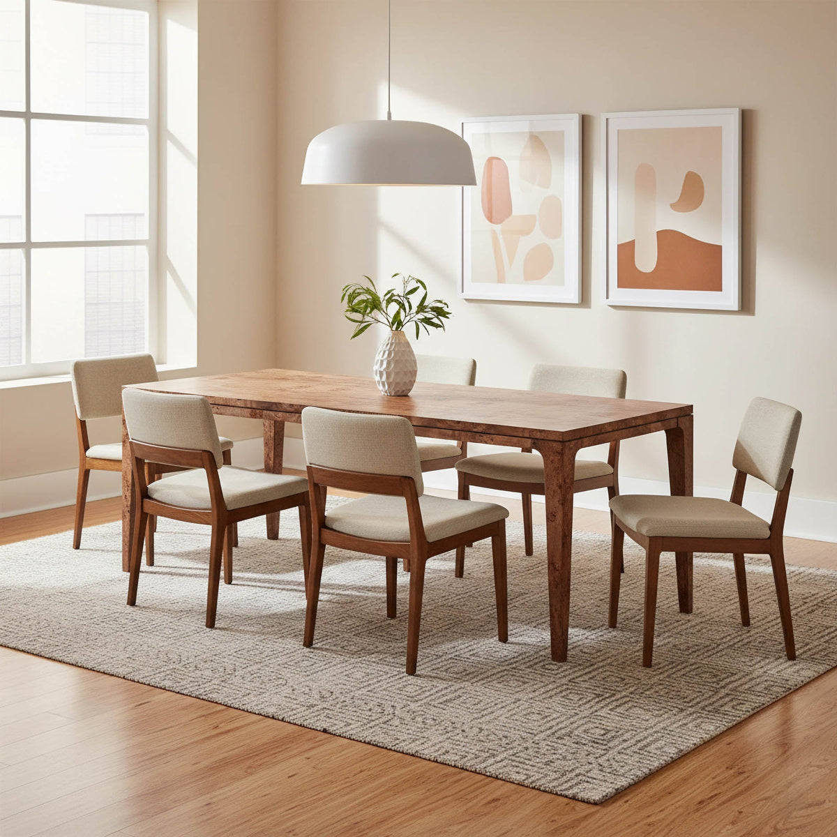 Marlow Dining Table Dark Burl - Altera