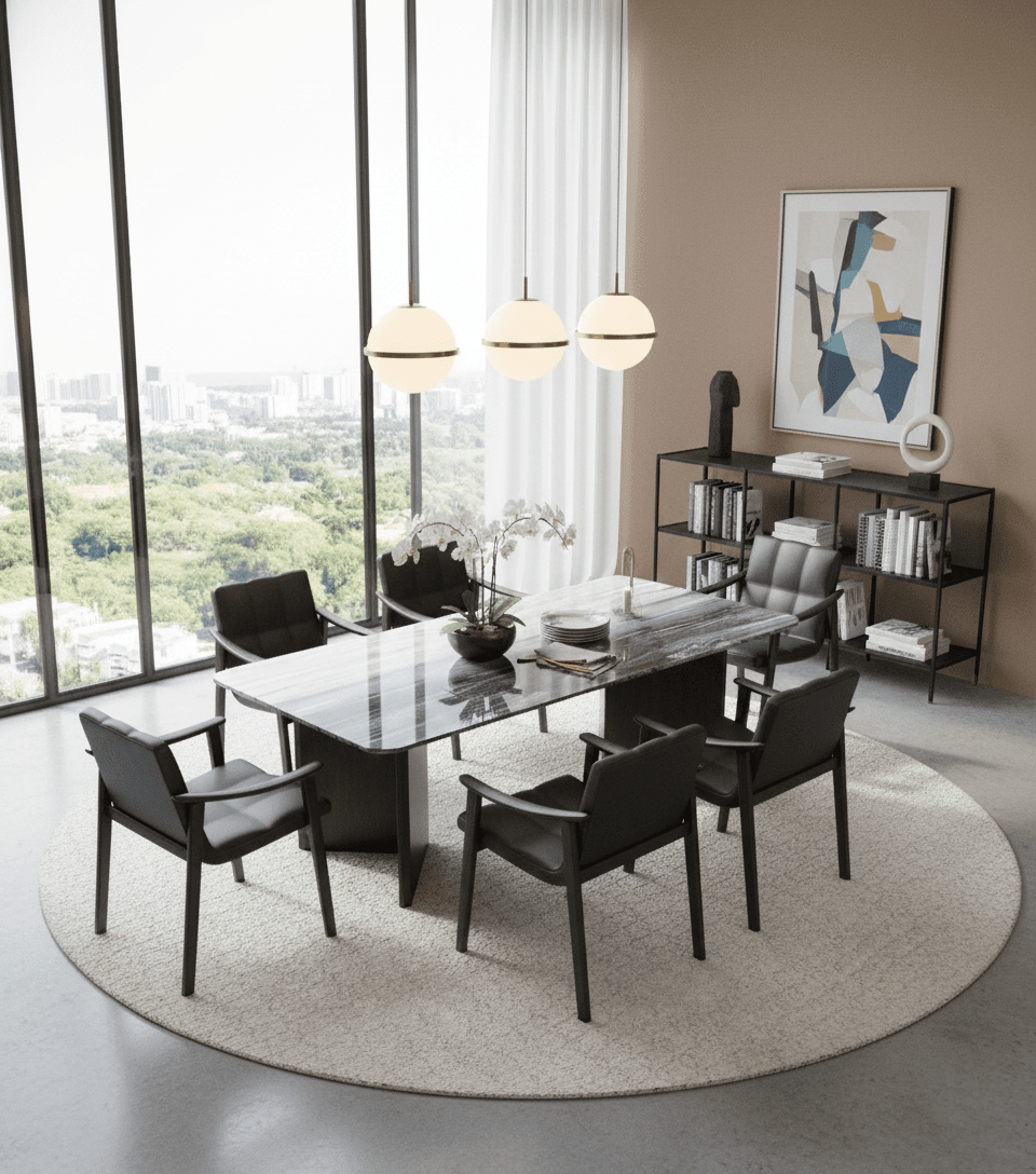 Metropolitan Grand Dining Room Set with 6 - 8 Chairs - Altera