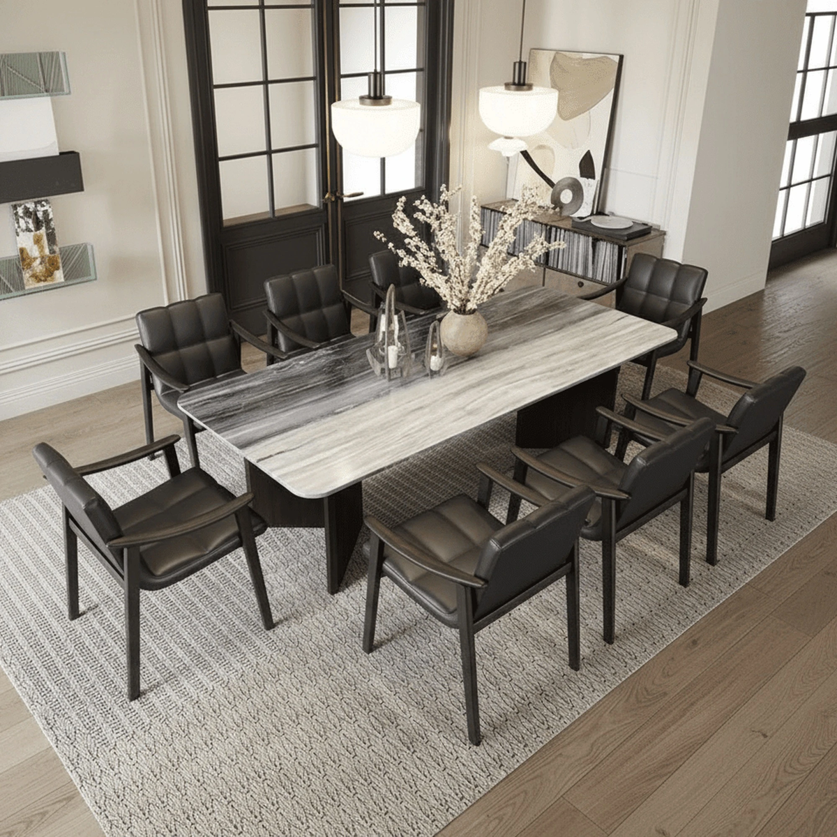 Metropolitan Grand Dining Room Set with 6 - 8 Chairs - Altera