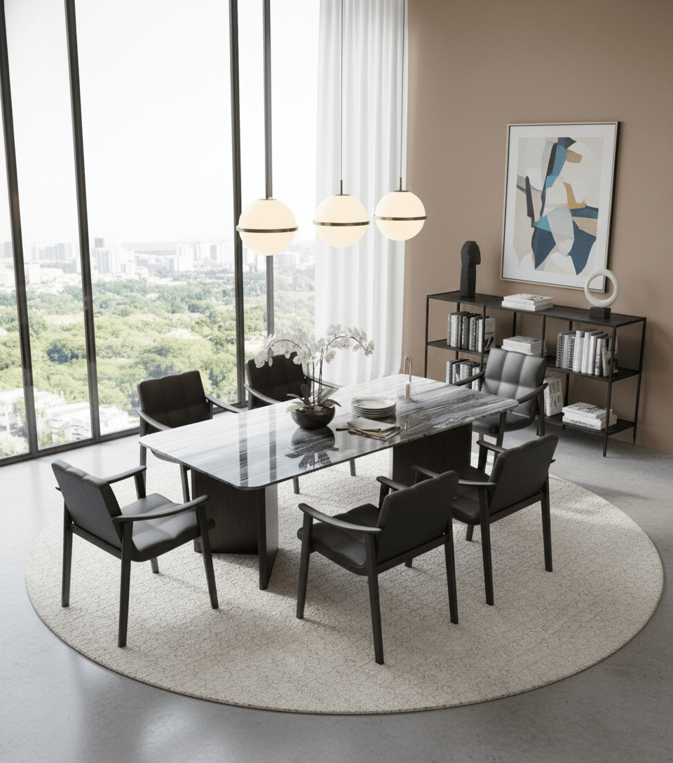 Metropolitan Grand Dining Room Set with 6 - 8 Chairs - Altera