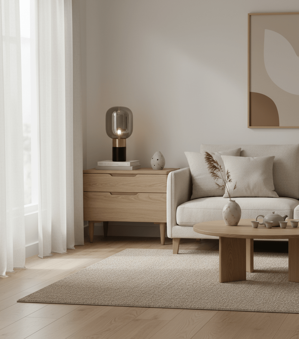 Midnight Smoke & Brass Table Light - Altera