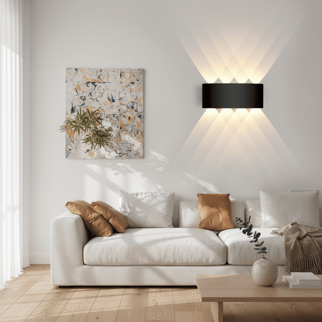 Minimalist Iron & Acrylic Wall Light - Altera