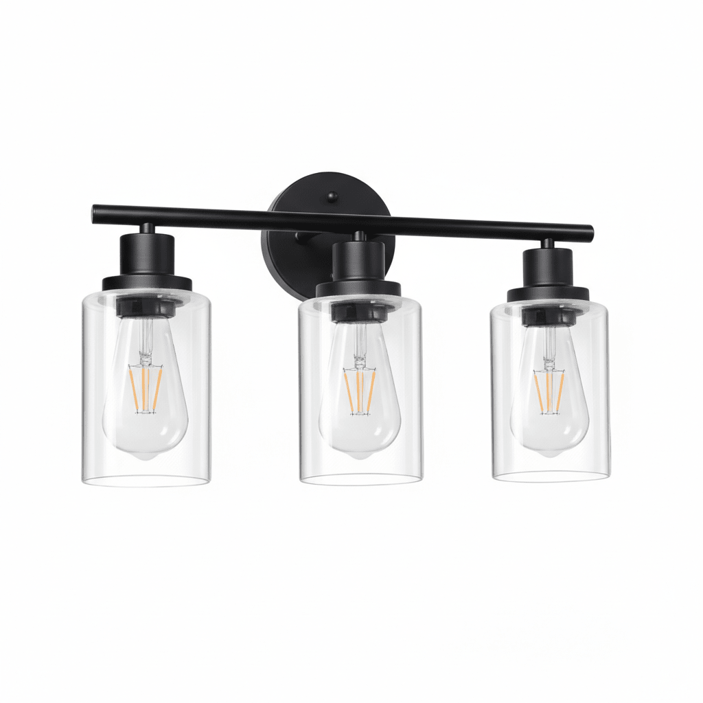 Modern 3 - Light Fixture with Clear Shades - Altera