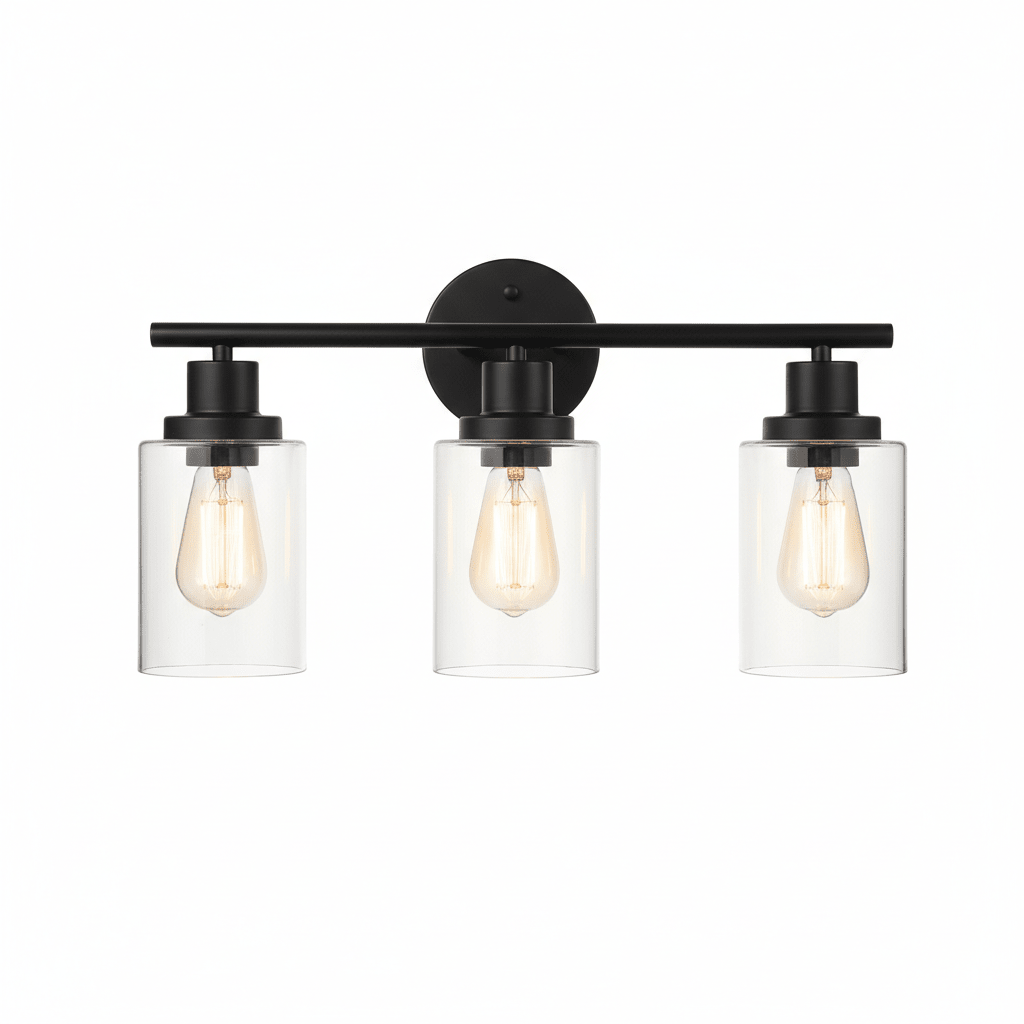 Modern 3 - Light Fixture with Clear Shades - Altera