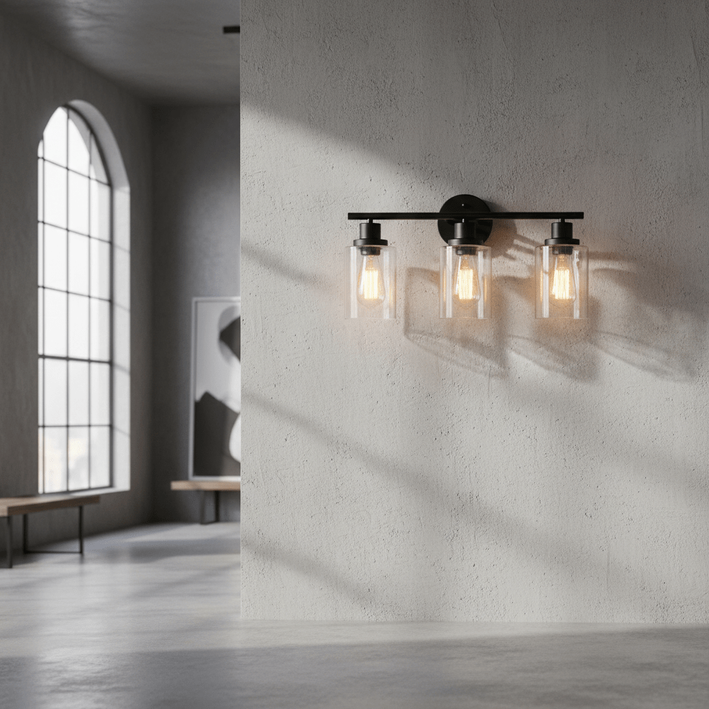 Modern 3 - Light Fixture with Clear Shades - Altera