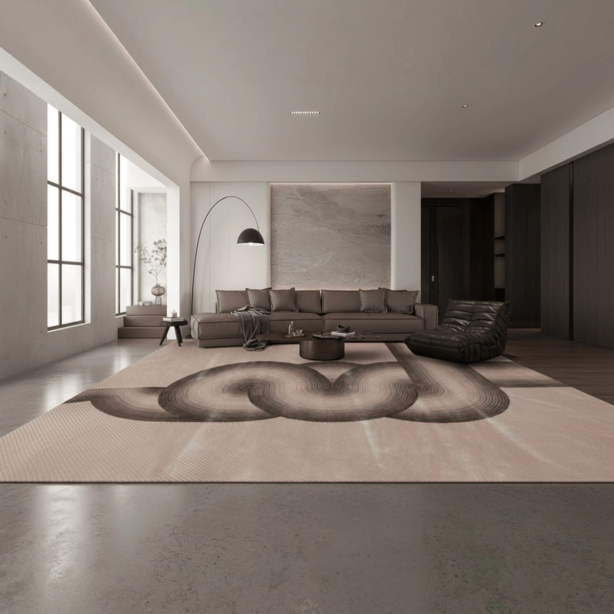 Modern Gradient Loop Handcrafted Rug