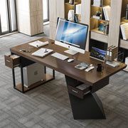 Modern K - Leg Steel Frame Office Desk with 2 Drawers - Pula BLV08 - Altera
