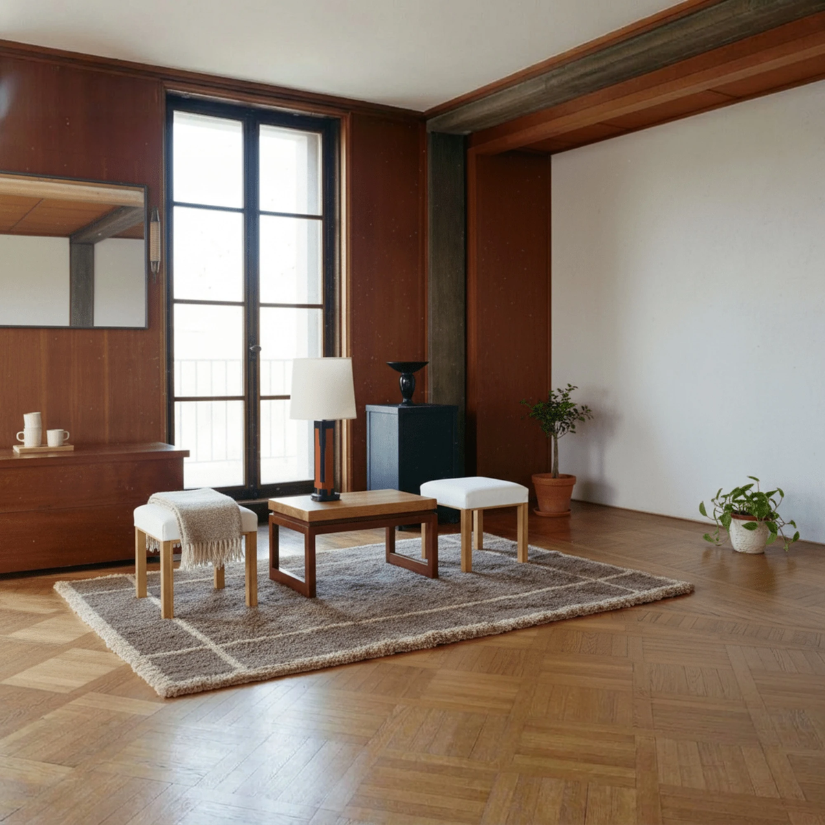 Modern Loft Handcrafted Silk Carpet - Altera