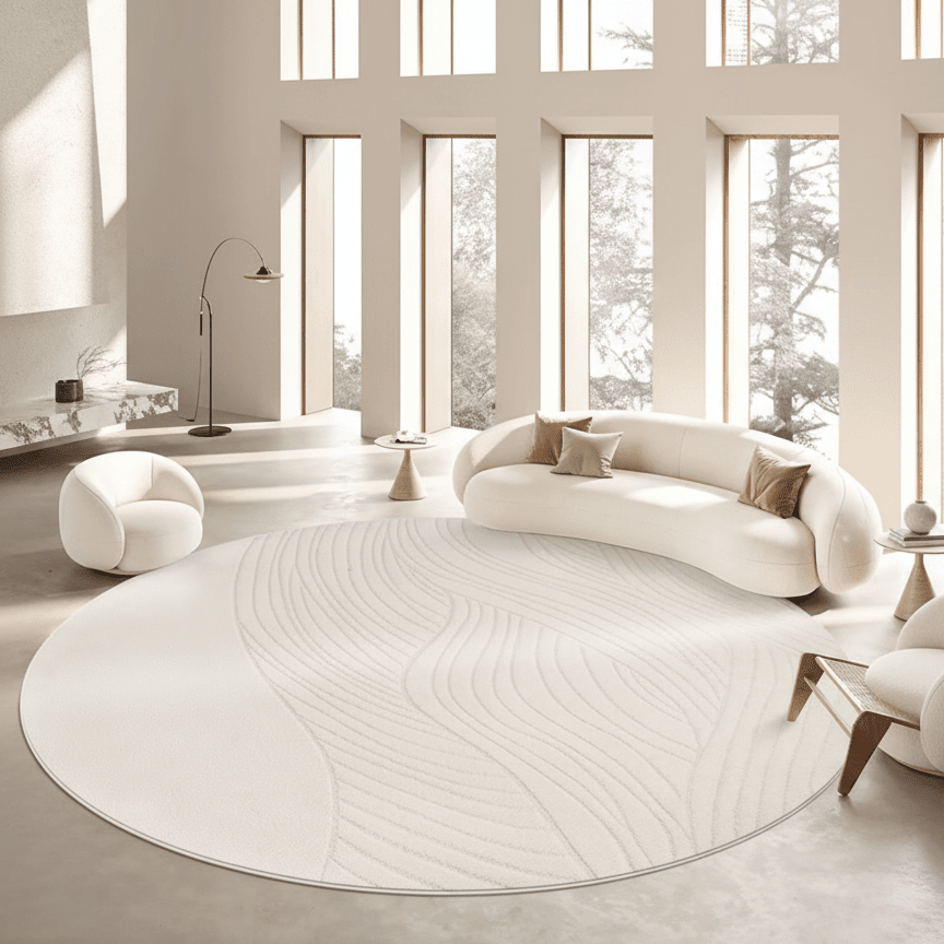 Modern Ripple Waterproof Diatom Silk Carpet - Altera