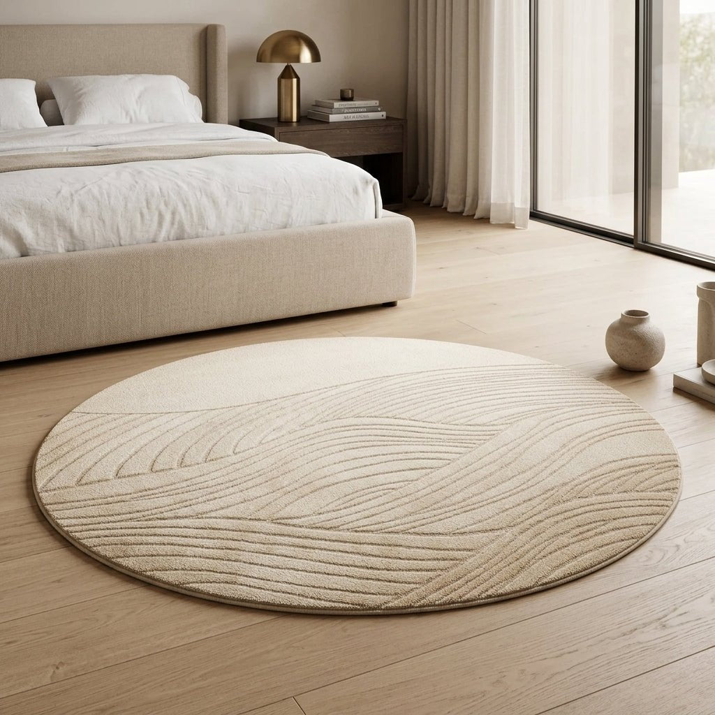 Modern Ripple Waterproof Diatom Silk Carpet - Altera