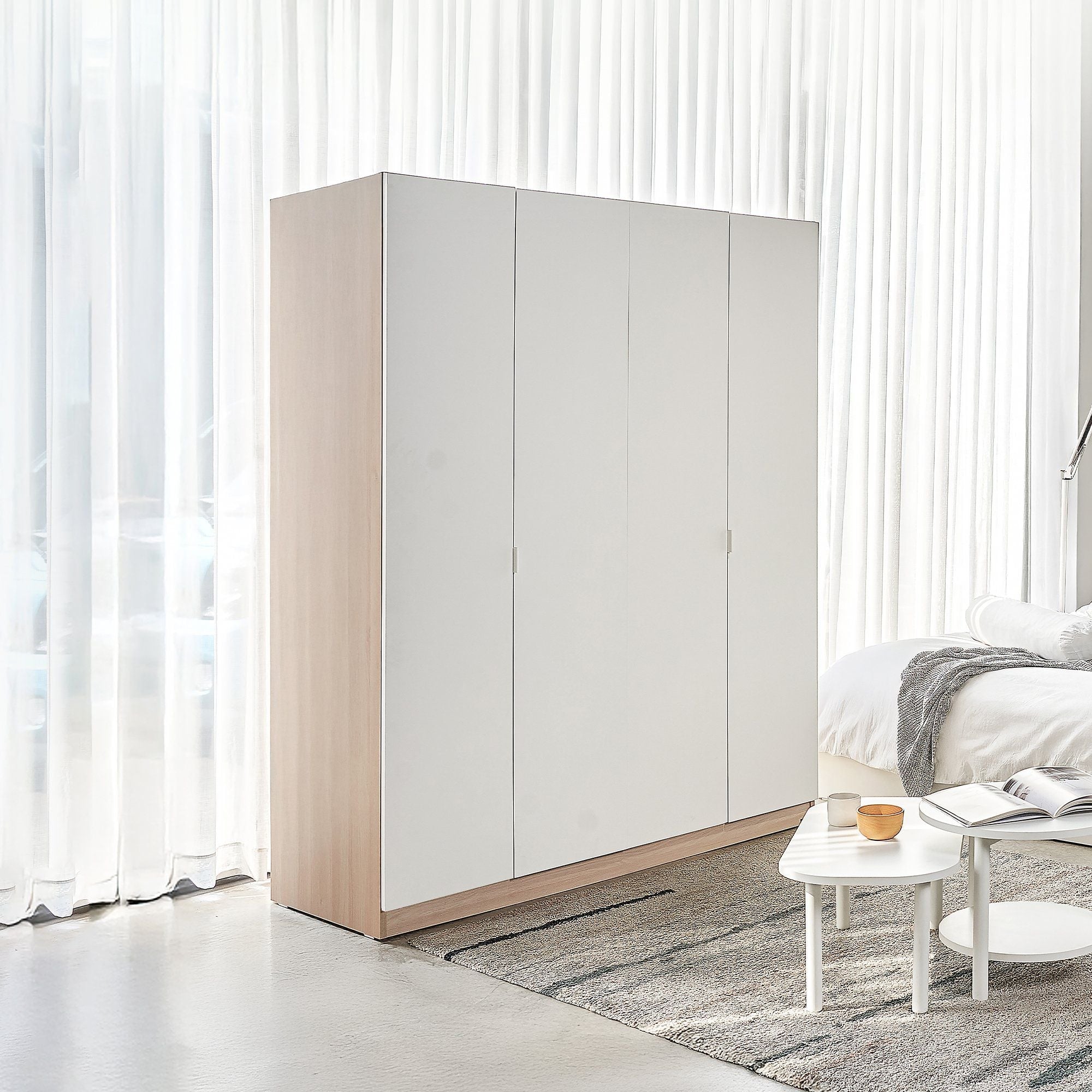 Monza 4 - Door Wooden Wardrobe - Altera