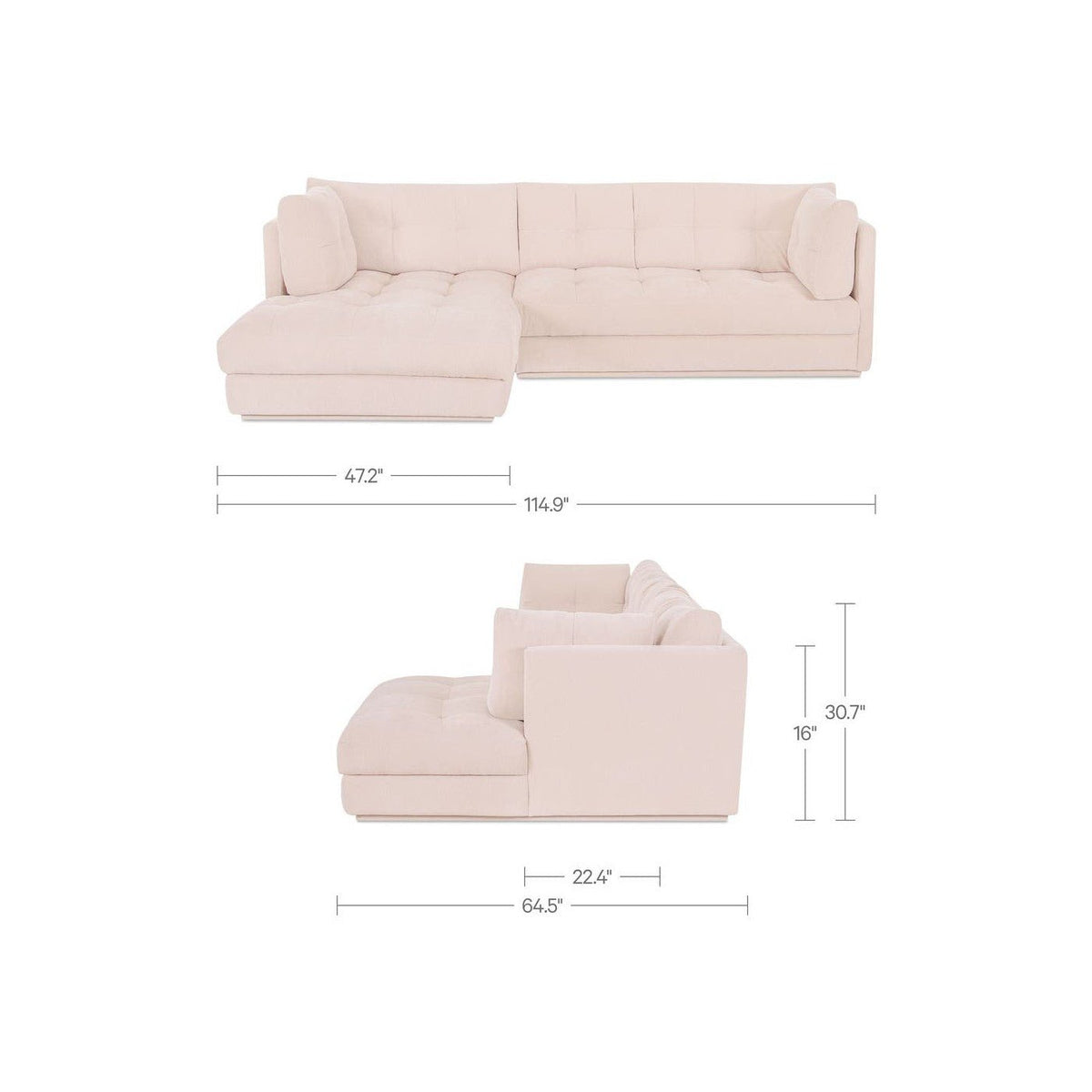 Moulins Tufted Sectional - Altera