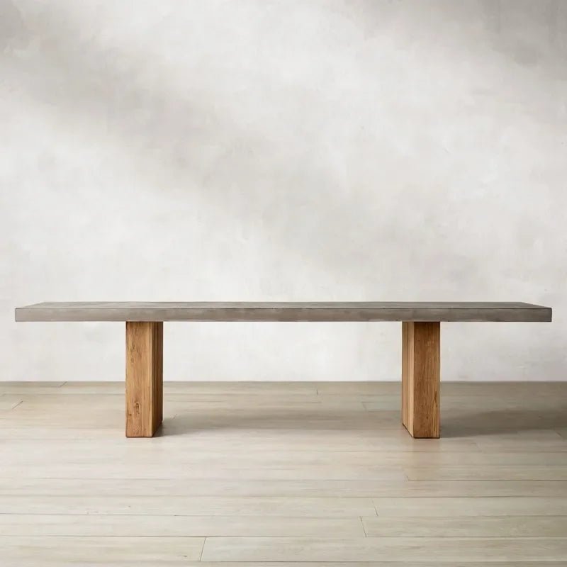 Nakamura Slate - Grey Concrete Top Dining Table - Altera
