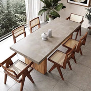 Nakamura Slate - Grey Concrete Top Dining Table - Altera