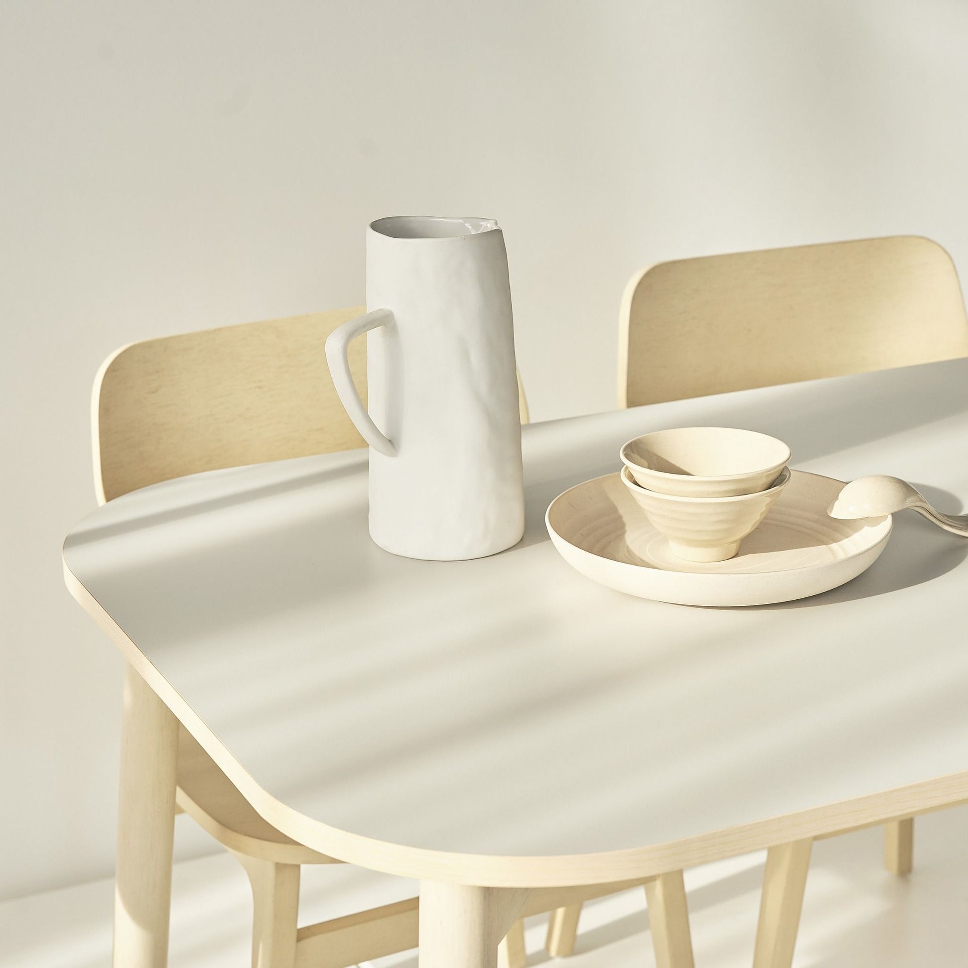 Narvik 201 Natural Wood Dining Room Set with 4 Chairs - Altera