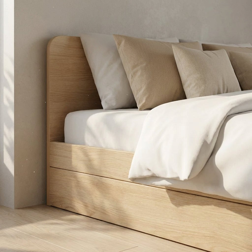 Narvik 201 Queen Wooden Bed - Altera