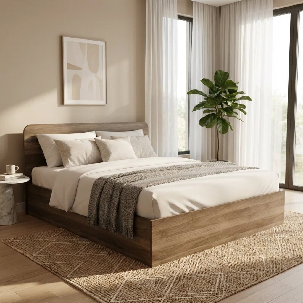 Narvik 201 Queen Wooden Bed - Altera