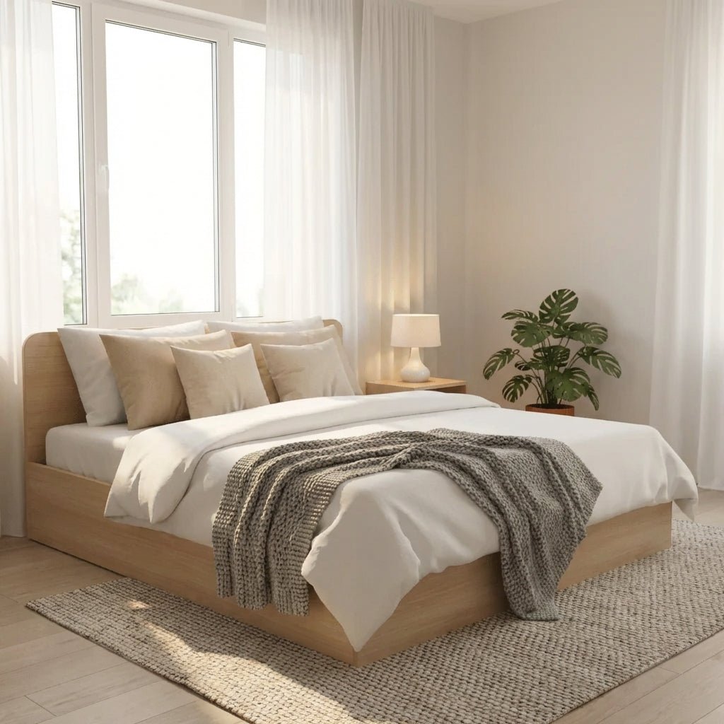 Narvik 201 Queen Wooden Bed - Altera