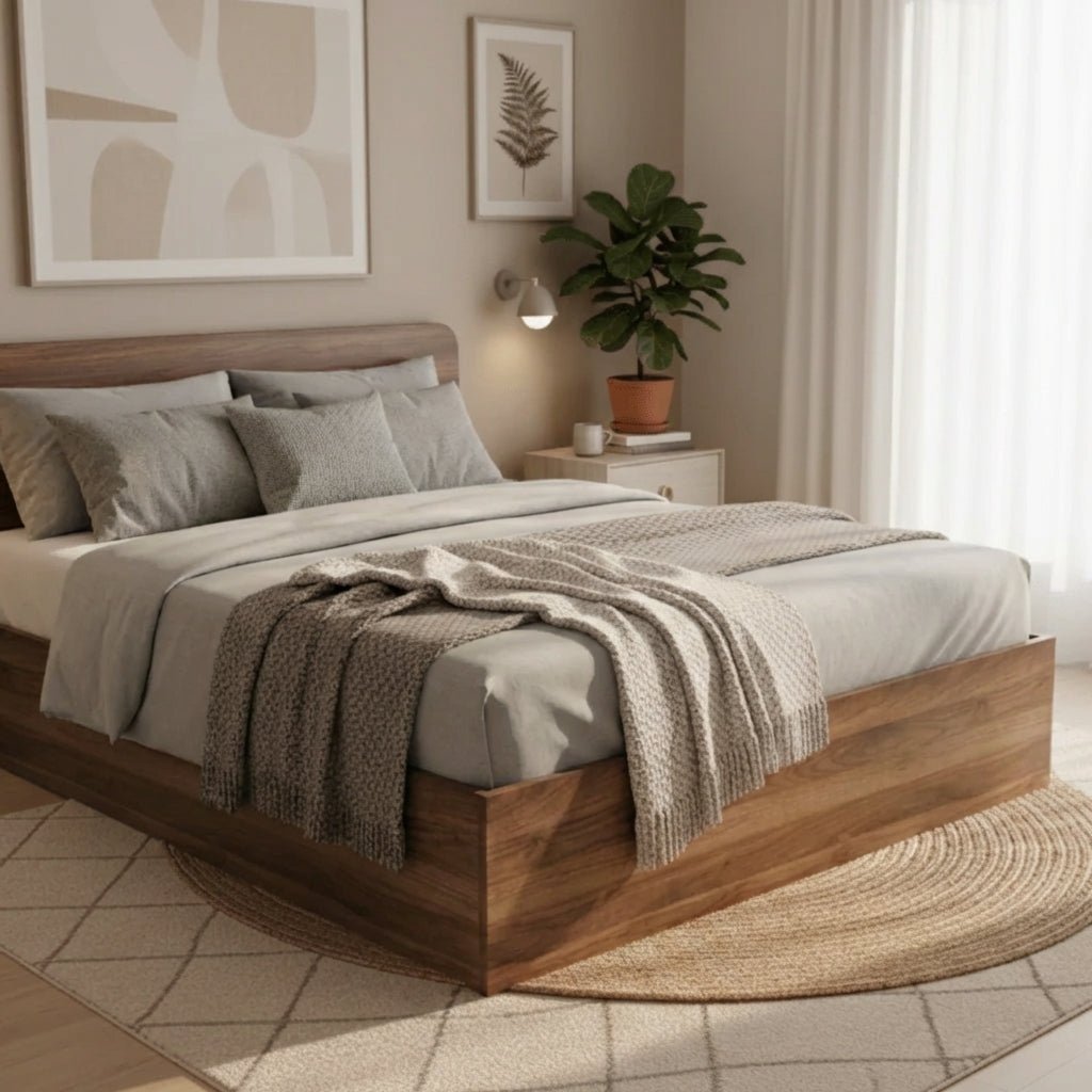 Narvik 201 Queen Wooden Bed - Altera