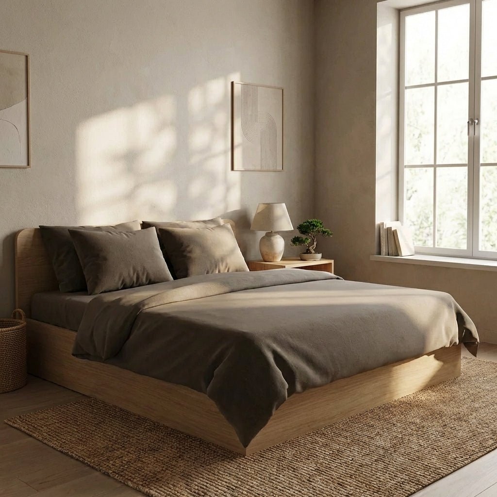 Narvik 201 Queen Wooden Bed - Altera