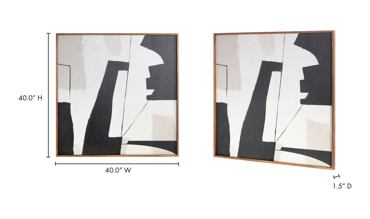 Navan Framed Painting Warm Palette - Altera