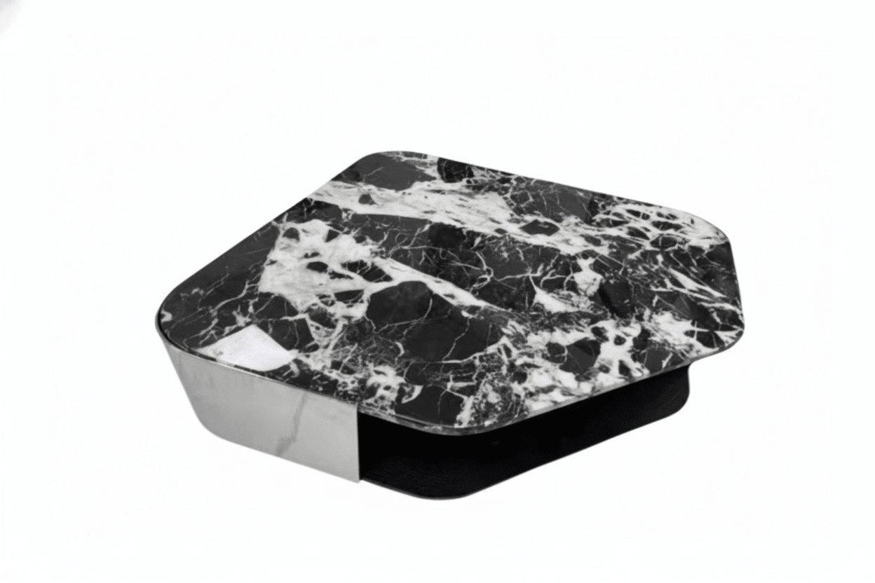 Nero Modernist Geometric Coffee Table - Altera