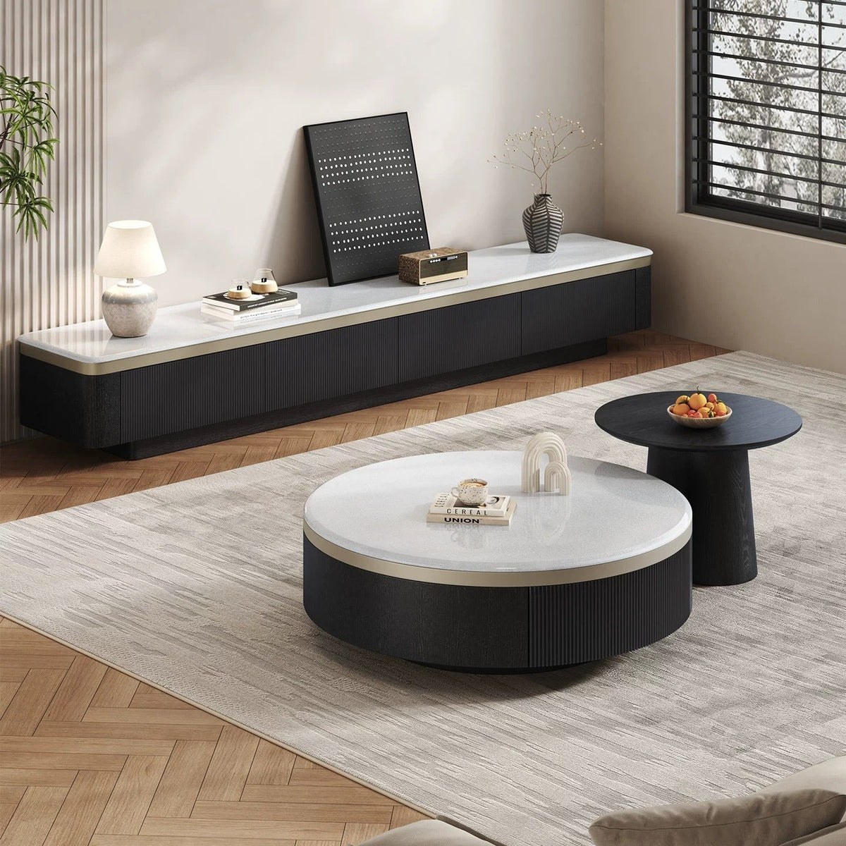 Nimes TV Stand & Coffee Table - Altera
