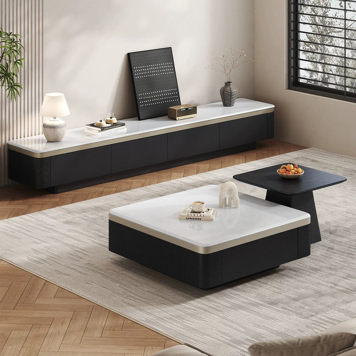 Nimes TV Stand & Coffee Table - Altera
