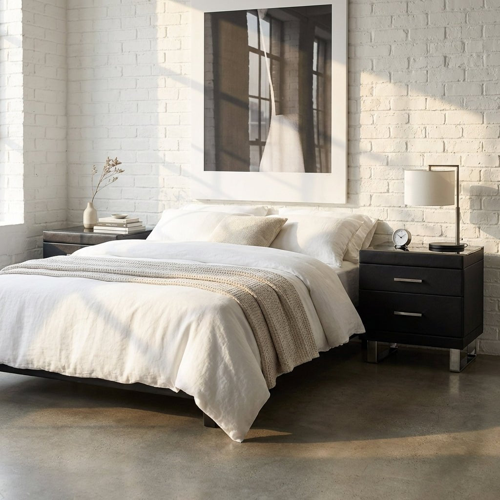 Noir Luxe Two - Drawer Nightstand - Altera