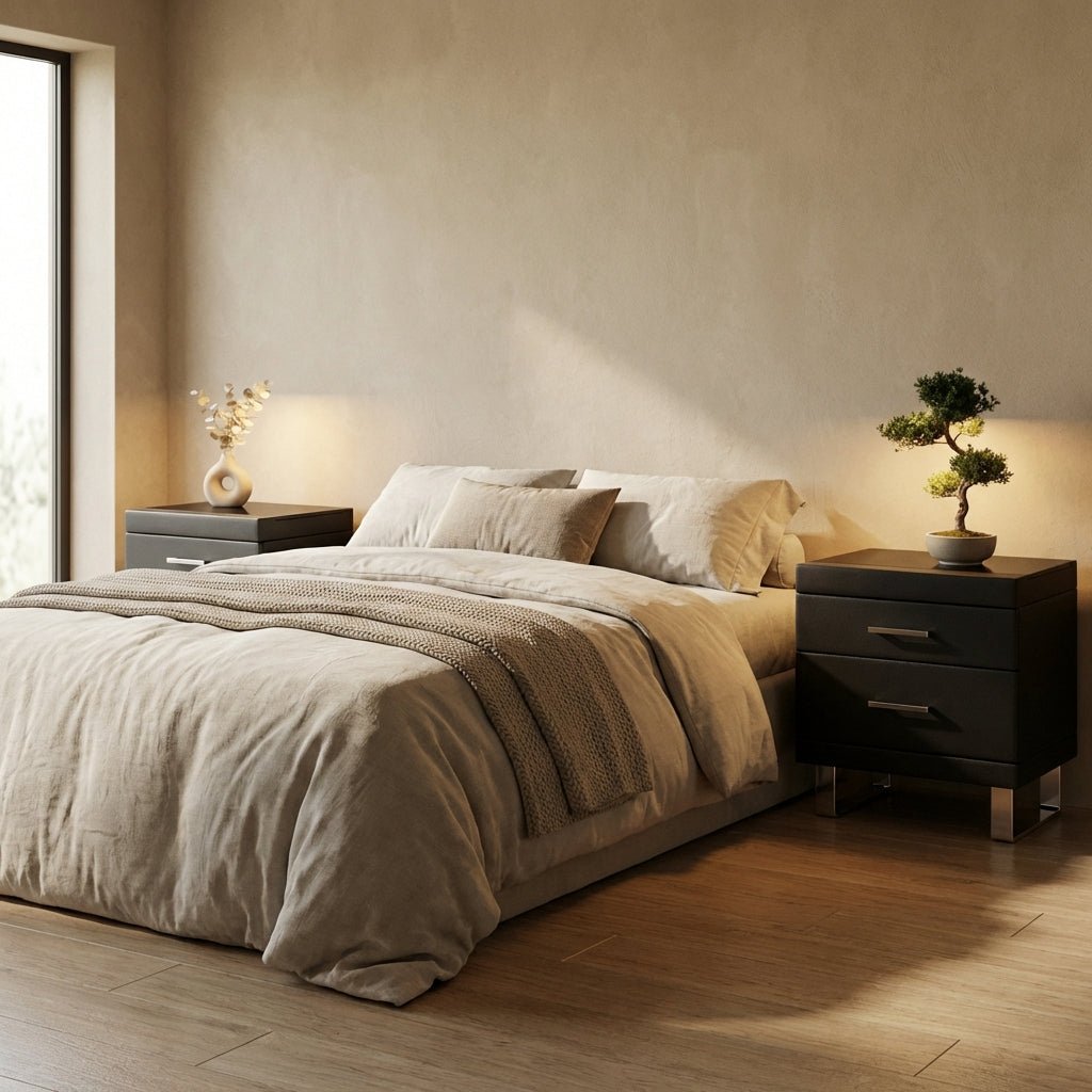 Noir Luxe Two - Drawer Nightstand - Altera