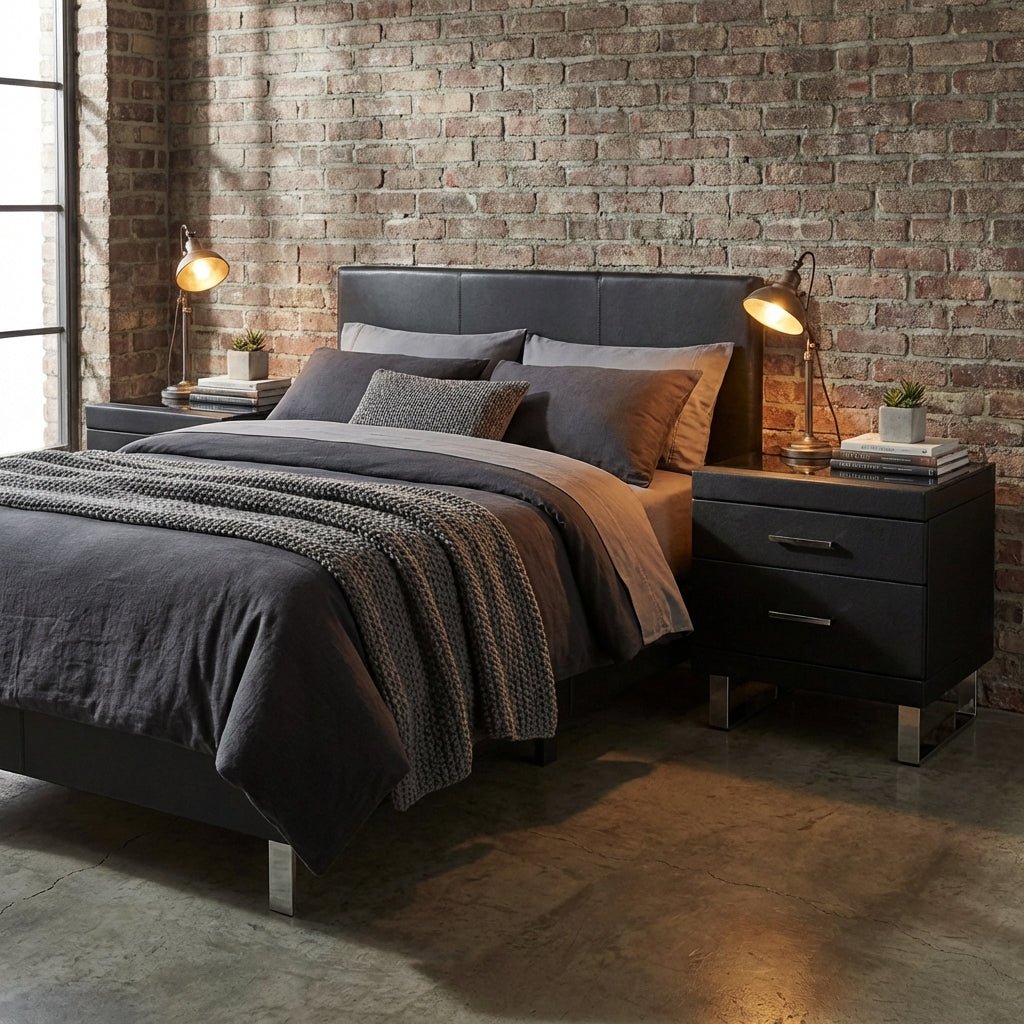 Noir Luxe Two - Drawer Nightstand - Altera