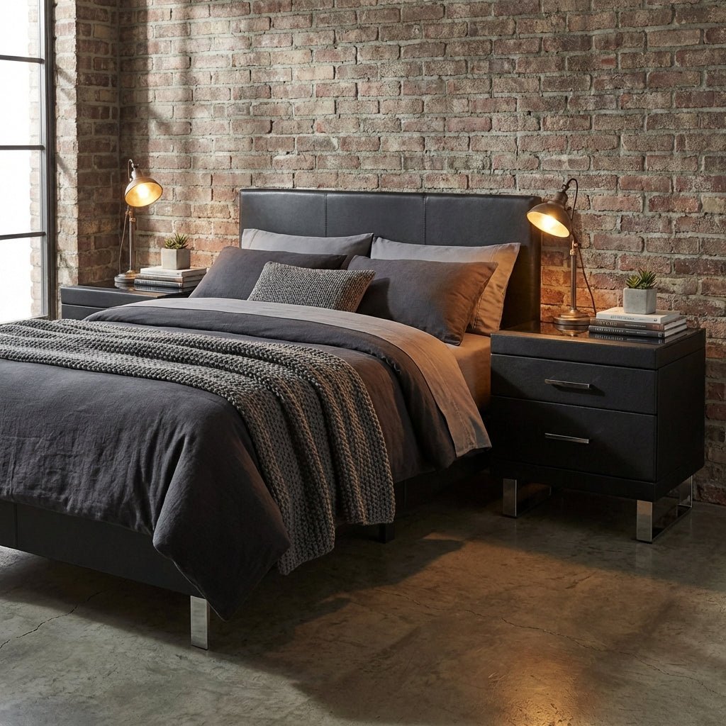 Noir Luxe Two - Drawer Nightstand - Altera