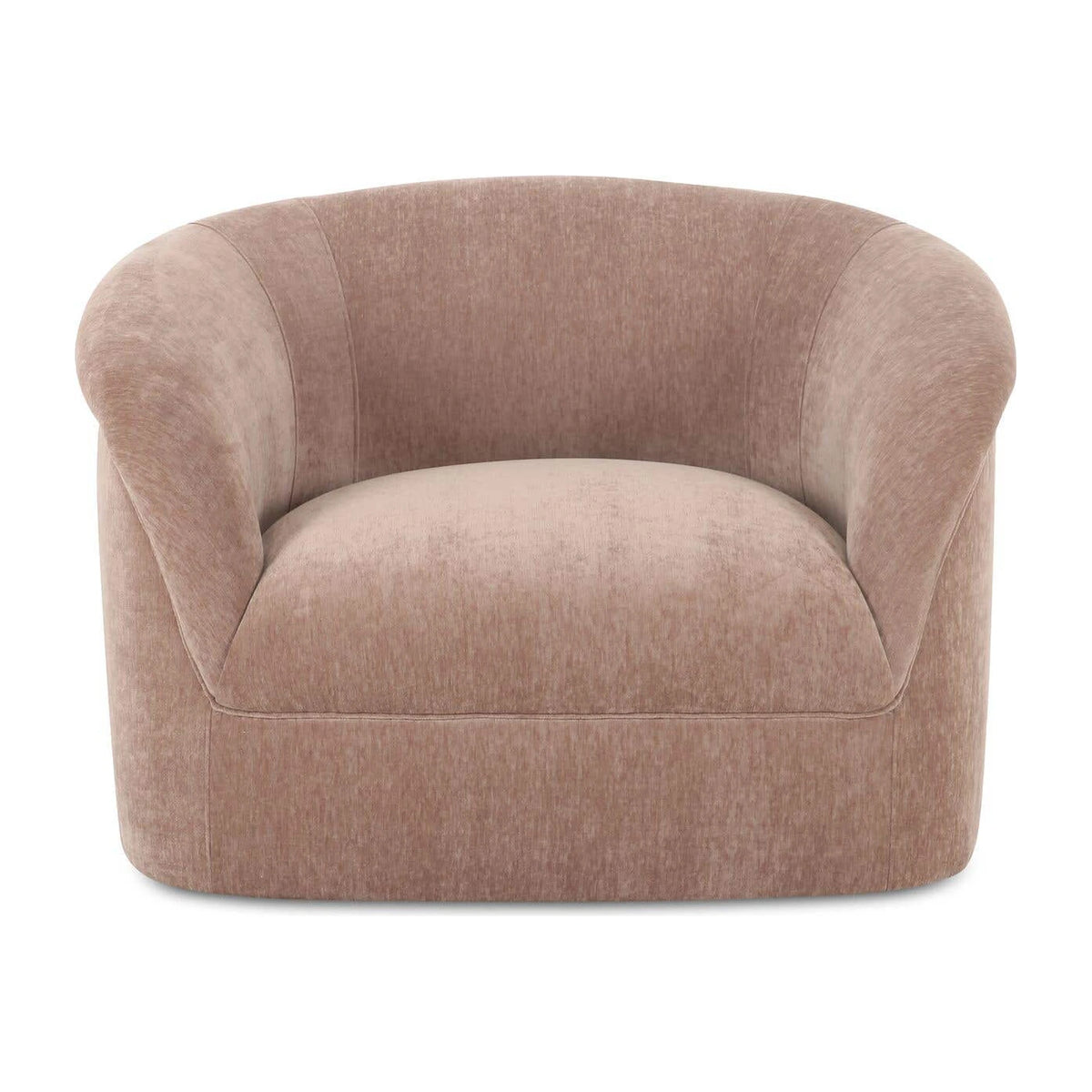 Tivoli Lounge Chair in Blush, polyester, 39¼" × 35"