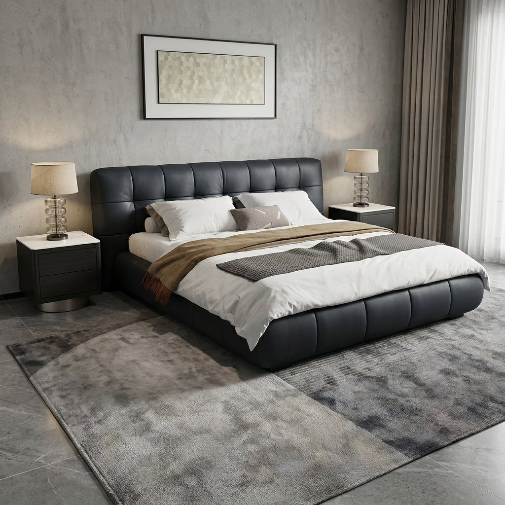 Offenbach King Bed with Matching Nightstands - Altera