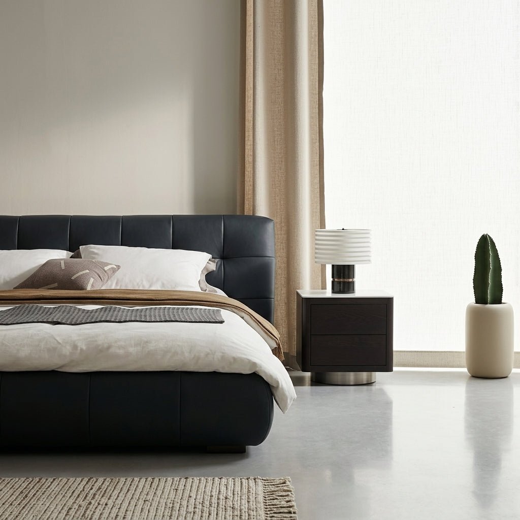 Offenbach King Bed with Matching Nightstands - Altera