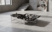 Orion Interlocking Marble & Glass Table Duo - Altera