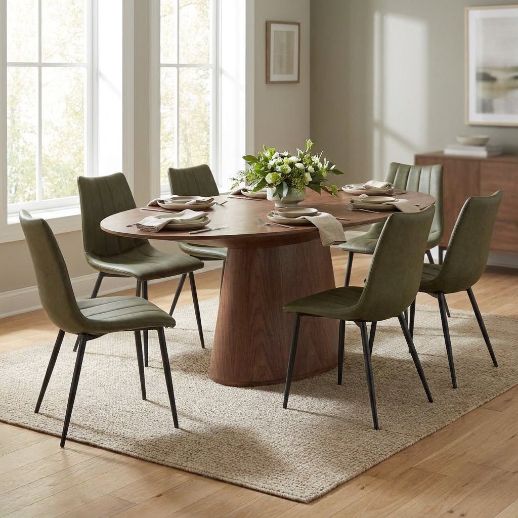 Orla Oval Walnut Dining Set - Altera
