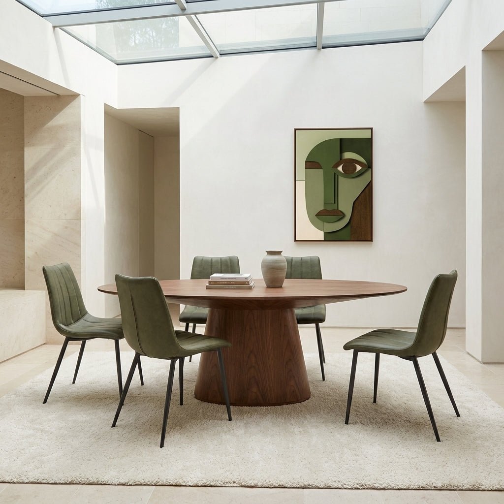 Orla Oval Walnut Dining Set - Altera