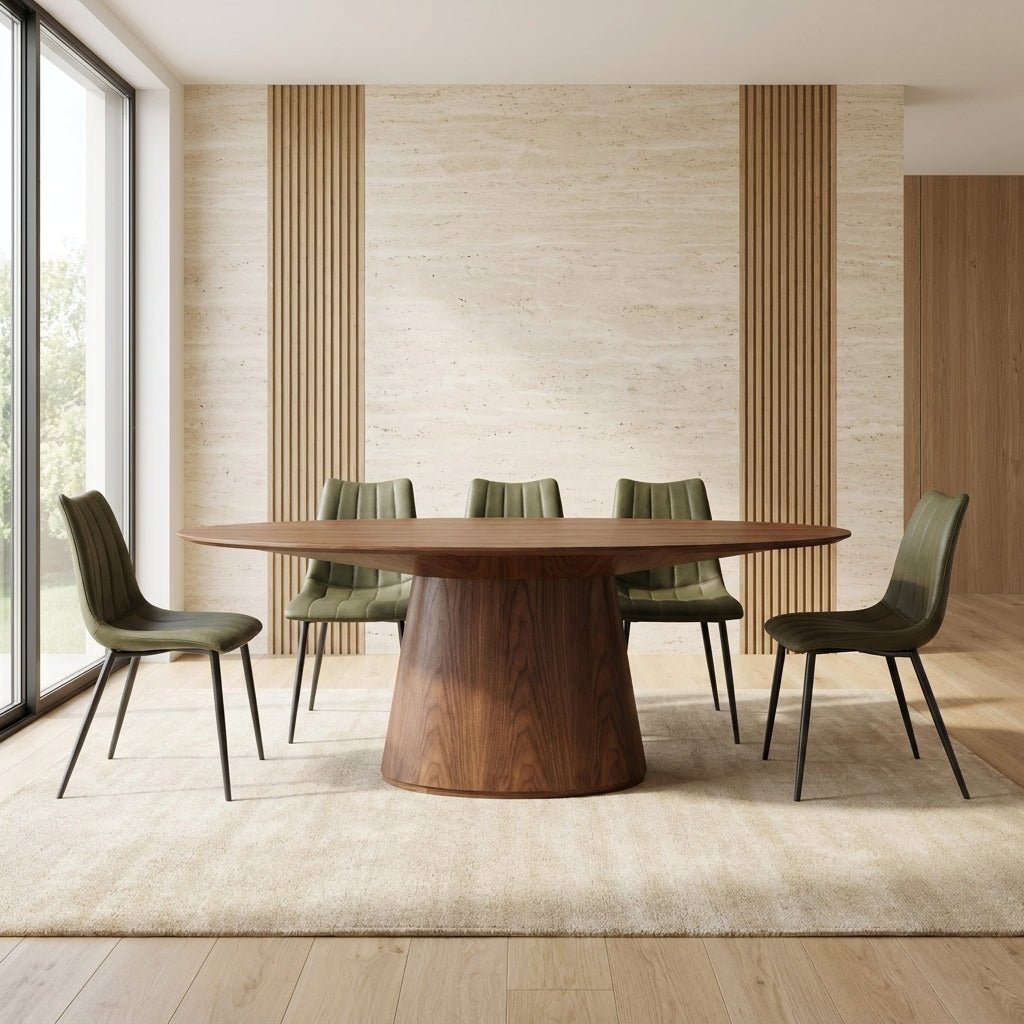 Orla Oval Walnut Dining Set - Altera