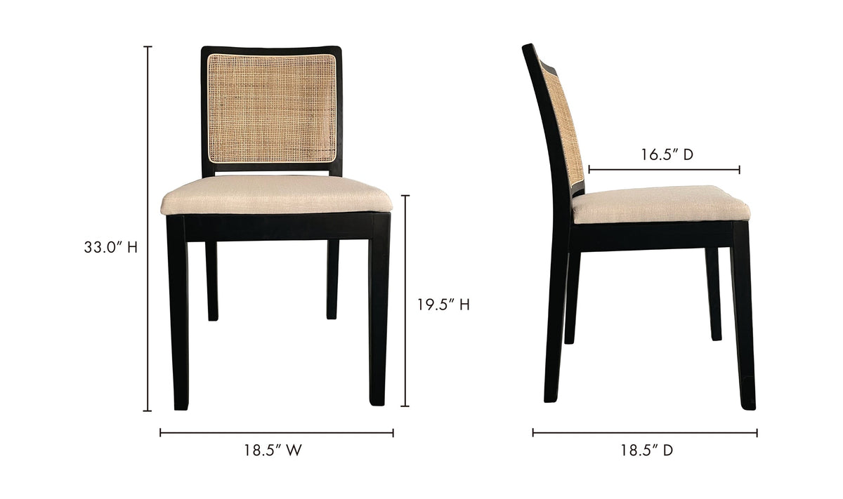 Orson Dining Chair Black (Set of Two) - Altera