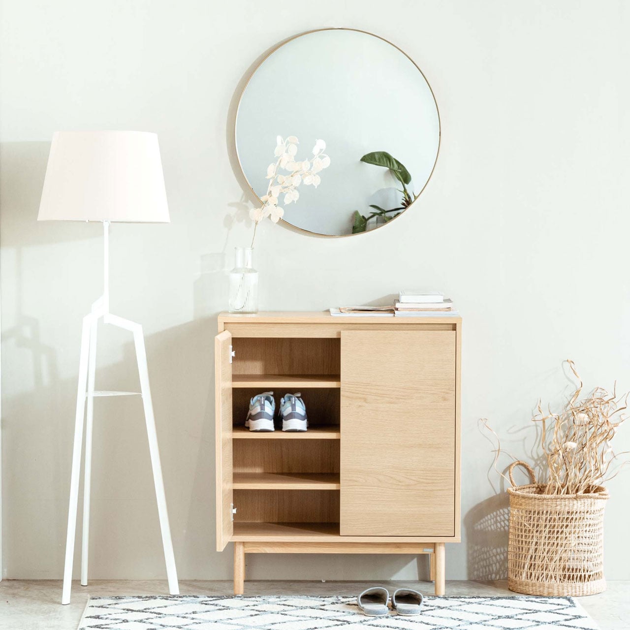 Oslo 901 Wood Shoe Rack - Altera