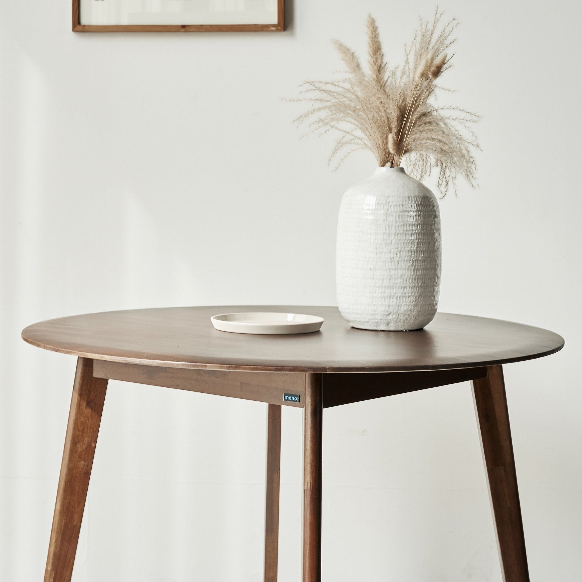 Oslo Round Solid Rubber Wood Dining Table - Altera